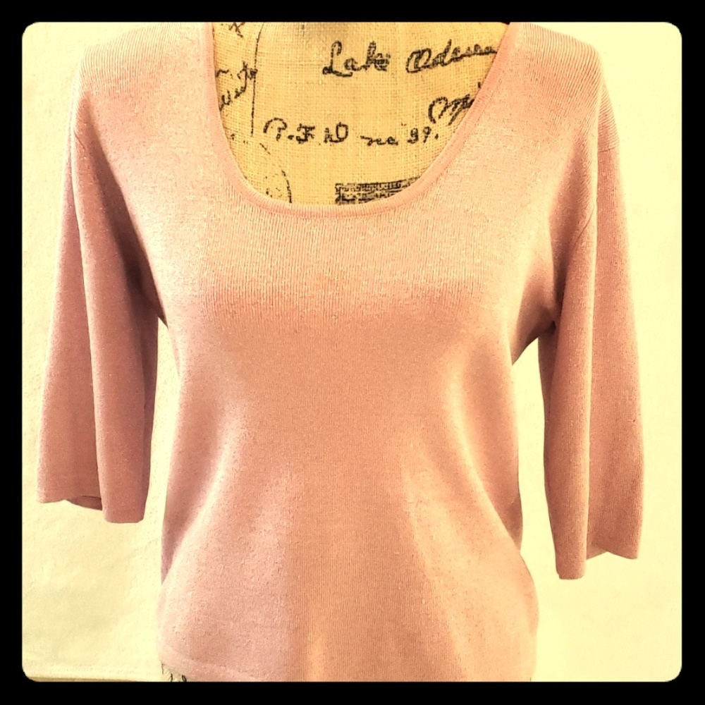 Pink Metallic Top